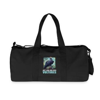 Geier - Recycelte Canvas-Sporttasche von Stanley/Stella - Schwarz - Vorne