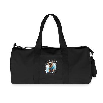 Yorkshire Terrier Dog Snowboard - Sac de sport en toile recyclée Stanley/Stella - noir - Devant