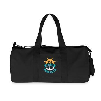 North Sea Holiday MOIN NORDDEICH Funny - Recycled Canvas Sports Bag by Stanley/Stella - black - Front