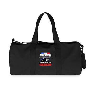 Avertissement de voiture de police : écolier - Sac de sport en toile recyclée Stanley/Stella - noir - Devant