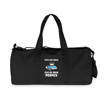 Driver's license humor - Recycled Canvas Sports Bag by Stanley/Stella - black - Front