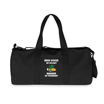 Humour j'ai mon permis de conduire - Sac de sport en toile recyclée Stanley/Stella - noir - Devant
