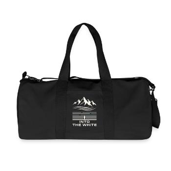 Into the Snow Berge Winter Motiv - Recycelte Canvas-Sporttasche von Stanley/Stella - Schwarz - Vorne