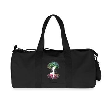 Yoga-Meditationstraining Yoga-Liebhaber-Yoga-Kurs - Recycelte Canvas-Sporttasche von Stanley/Stella - Schwarz - Vorne