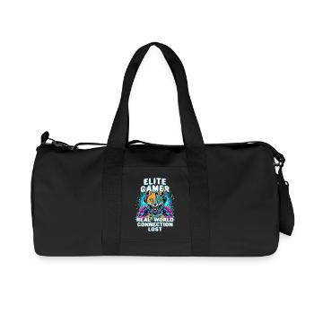 Joueur : jeux vidéo élites drôles, console de geek - Sac de sport en toile recyclée Stanley/Stella - noir - Devant