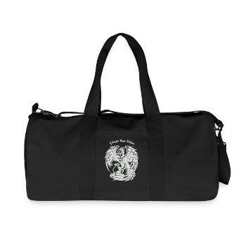 Phoenix Rising – Pure White - Recycled Canvas Sports Bag by Stanley/Stella - black - Front