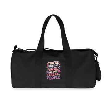 Dire Déclaration Respect Cadeau de gentillesse - Sac de sport en toile recyclée Stanley/Stella - noir - Devant