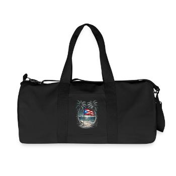 Puerto Rico Boricua - Recycled Canvas Sports Bag by Stanley/Stella - black - Front