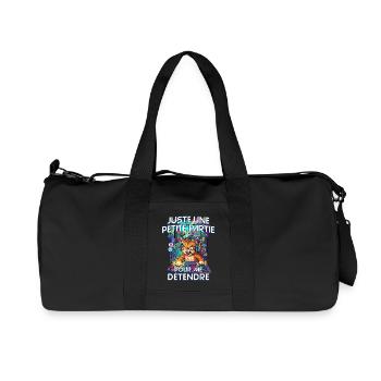 Gamer humour jeux vidéo console gaming chat énervé - Sac de sport en toile recyclée Stanley/Stella - noir - Devant