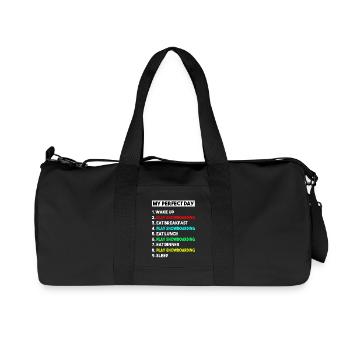Mes préférés m’appellent Papa Sports Silhouette - Sac de sport en toile recyclée Stanley/Stella - noir - Devant