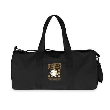 Sourdough Bread Baking Starter Era - Recycled Canvas Sports Bag by Stanley/Stella - black - Front