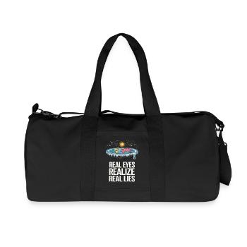 Les vrais yeux reconnaissent les vrais mensonges - Sac de sport en toile recyclée Stanley/Stella - noir - Devant