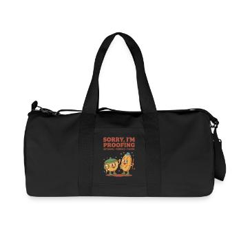 Levain Je suis désolé, je me révèle artisanal - Sac de sport en toile recyclée Stanley/Stella - noir - Devant