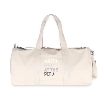 Meet Me At The Pit - Recycled Canvas Sports Bag by Stanley/Stella - natural - Front