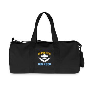 Chef RESPECT LE CHEF Amusement - Sac de sport en toile recyclée Stanley/Stella - noir - Devant