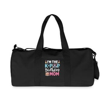Je suis la maman d’anniversaire K-Pop - Sac de sport en toile recyclée Stanley/Stella - noir - Devant