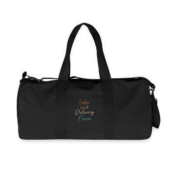 Midwife Obgyn Obstetrics - Recycled Canvas Sports Bag by Stanley/Stella - black - Front