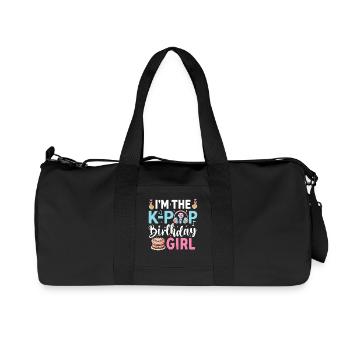 I'm The K-Pop Birthday Girl - Recycled Canvas Sports Bag by Stanley/Stella - black - Front