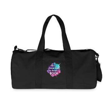Reading Books Good Day - Recycled Canvas Sports Bag by Stanley/Stella - black - Front
