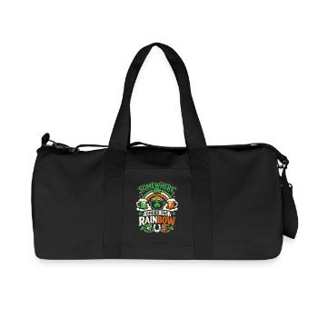Sous l’arc-en-ciel | La Saint-Patrick - Sac de sport en toile recyclée Stanley/Stella - noir - Devant