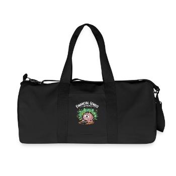 Financial Genius In Theory Funny Stressed - Recycled Canvas Sports Bag by Stanley/Stella - black - Front