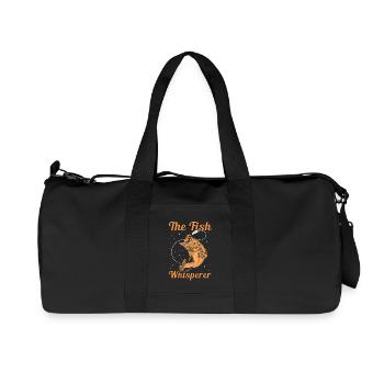 The Fish Whisperer – Funny Angler Saying - Recycled Canvas Sports Bag by Stanley/Stella - black - Front