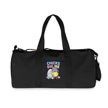 Les filles aiment moi - Sac de sport en toile recyclée Stanley/Stella - noir - Devant