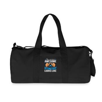 Augenarzt Optik Optiker - Recycelte Canvas-Sporttasche von Stanley/Stella - Schwarz - Vorne