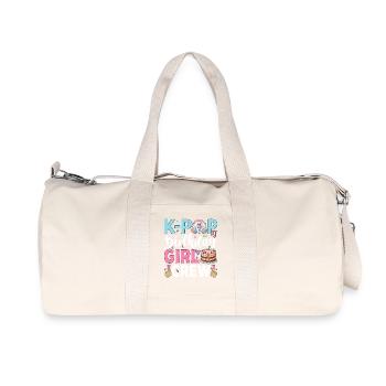 K-Pop Birthday Girl Crew - Recycelte Canvas-Sporttasche von Stanley/Stella - Naturweiß - Vorne