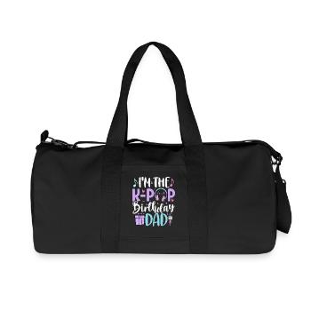 Je suis le papa d’anniversaire de K Pop - Sac de sport en toile recyclée Stanley/Stella - noir - Devant