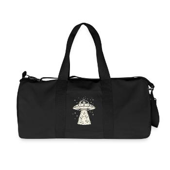 Cats UFO Abduction - Science-fiction Animal Alien - Sac de sport en toile recyclée Stanley/Stella - noir - Devant