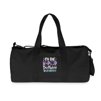 I'm The K Pop Birthday Grandpa - Recycled Canvas Sports Bag by Stanley/Stella - black - Front