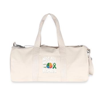 Not All Wounds Are Visible – Mental Health - Recycled Canvas Sports Bag by Stanley/Stella - natural - Front