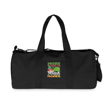 Probably Christmas Movies Watching Funny - Recycled Canvas Sports Bag by Stanley/Stella - black - Front