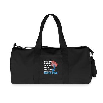 Betta du propriétaire d’aquarium siamois de combat - Sac de sport en toile recyclée Stanley/Stella - noir - Devant