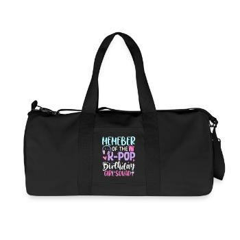 Member Of The K Pop Birthday Girl - Recycled Canvas Sports Bag by Stanley/Stella - black - Front