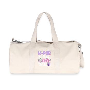 K Pop Birthday Girl Crew - Recycelte Canvas-Sporttasche von Stanley/Stella - Naturweiß - Vorne