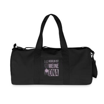 Kegeln meine DNA Kegelclub Spieler - Recycelte Canvas-Sporttasche von Stanley/Stella - Schwarz - Vorne
