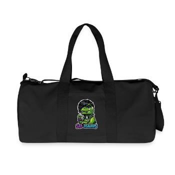 Emo Dinosaur, Sad Dino, Emotional - Recycled Canvas Sports Bag by Stanley/Stella - black - Front