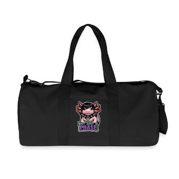 Axolotl lover, Cute Axolotl, Funny - Recycled Canvas Sports Bag by Stanley/Stella - black - Front