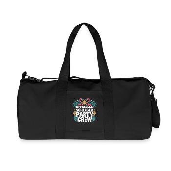 Schlager Party Crew Mallorca Flamingo JGA Malle - Recycelte Canvas-Sporttasche von Stanley/Stella - Schwarz - Vorne