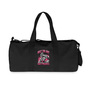 Quad ATV Woman Girl Four Wheeler - Recycelte Canvas-Sporttasche von Stanley/Stella - Schwarz - Vorne
