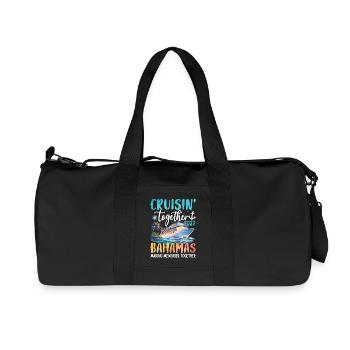 Cruisin Together Bahamas 2027 - Sac de sport en toile recyclée Stanley/Stella - noir - Devant