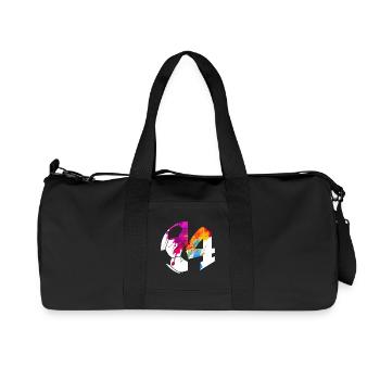 NON. 4 FOOTBALLEUR NUMÉRO 4 FOOTBALL 4E ANNIVERSAIRE - Sac de sport en toile recyclée Stanley/Stella - noir - Devant