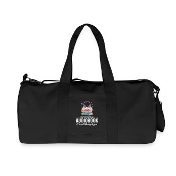 Audiobook Fans and Book Club Reader Motif - Recycled Canvas Sports Bag by Stanley/Stella - black - Front
