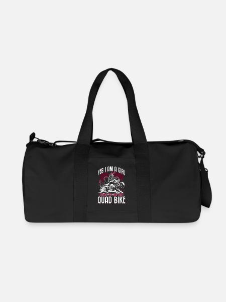 Quad ATV Femme Fille Quad Quad - Sac de sport en toile recyclée Stanley/Stella - noir