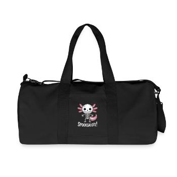 Spooksalot: Pink Feather Skeleton - Recycled Canvas Sports Bag by Stanley/Stella - black - Front