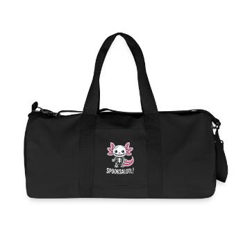 Spooksalot Skeleton Dragon - Recycled Canvas Sports Bag by Stanley/Stella - black - Front