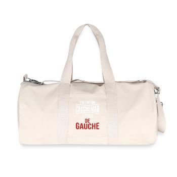 j'ai fais un cauchemar j'étais de gauche - Sac de sport en toile recyclée Stanley/Stella - blanc naturel - Devant