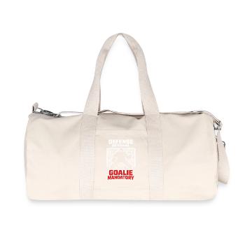 Hockey Goalie Gift Goalie Life Hockey Goalie - Recycled Canvas Sports Bag by Stanley/Stella - natural - Front